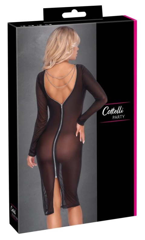 Cottelli PARTY - Seksowna Długa Figurująca Sukienka Z Prześwitującego Materiału M Cottelli PARTY - Seksowna Długa Figurująca Sukienka Z Prześwitującego Materiału M