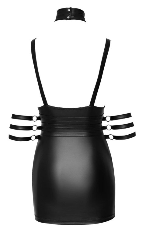 Cottelli Bondage - Elastyczna Krótka Matowa Sukienka Z Mankietami I Obrożą XL Cottelli Bondage - Elastyczna Krótka Matowa Sukienka Z Mankietami I Obrożą XL