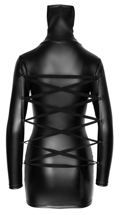 Cottelli Bondage - Matowa Obcisła Sukienka Z Taśmą Bondage Czarna XL Cottelli Bondage - Matowa Obcisła Sukienka Z Taśmą Bondage Czarna XL