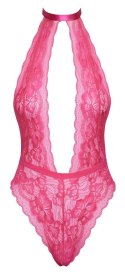 Kissable - Figlarne Body Z Różowej Seksownej Koronki L/XL