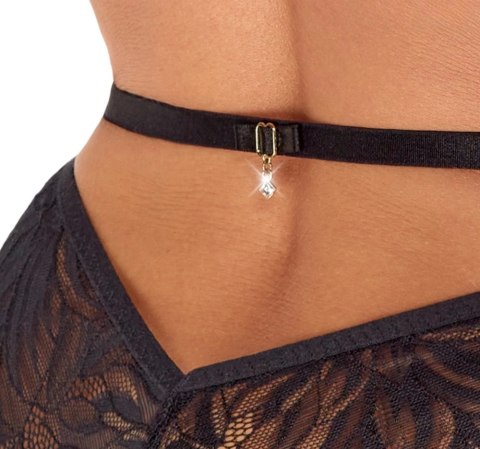 Kissable - Seksowne Uwodzicielskie Czarne Body Z Koronki S/M Kissable - Seksowne Uwodzicielskie Czarne Body Z Koronki S/M