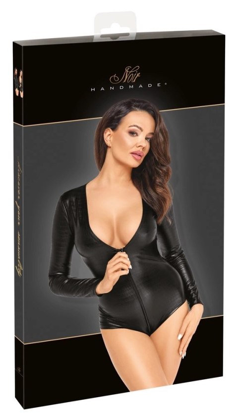 Noir - Gorące Body Z Głębokim Dekoltem Połyskująca Skóra Węża S Noir - Gorące Body Z Głębokim Dekoltem Połyskująca Skóra Węża S