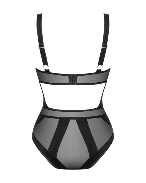 Obsessive - Seksowne Czarne Body Z Małą Ozdobą Między Piersiami Chic Amoria XL/2XL Obsessive - Seksowne Czarne Body Z Małą Ozdobą Między Piersiami Chic Amoria XL/2XL
