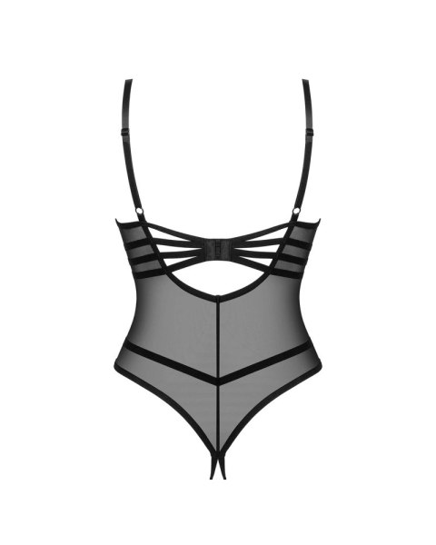 Obsessive - Seksowne Siateczkowe Body Bez Biustu I Krocza Czarne Roxelia XL/2XL Obsessive - Seksowne Siateczkowe Body Bez Biustu I Krocza Czarne Roxelia XL/2XL