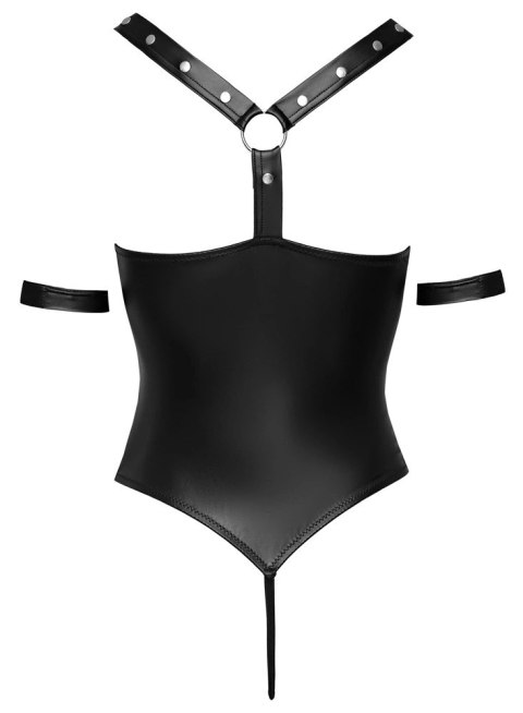 Cottelli Bondage - Seksowne Matowe Body Z 3 Srebrnymi Pierścieniami M Cottelli Bondage - Seksowne Matowe Body Z 3 Srebrnymi Pierścieniami M