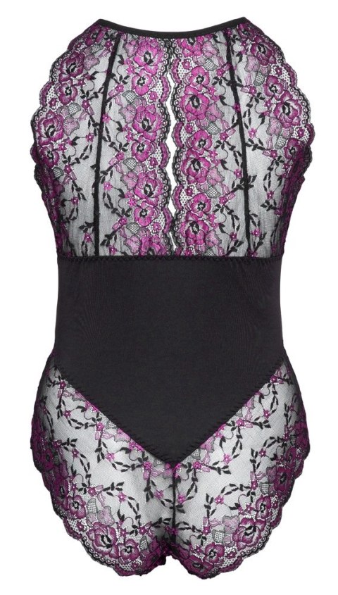 Cottelli CURVES - Dwukolorowe Kwiatowe Body Z Delikatne Koronki 4XL Cottelli CURVES - Dwukolorowe Kwiatowe Body Z Delikatne Koronki 4XL