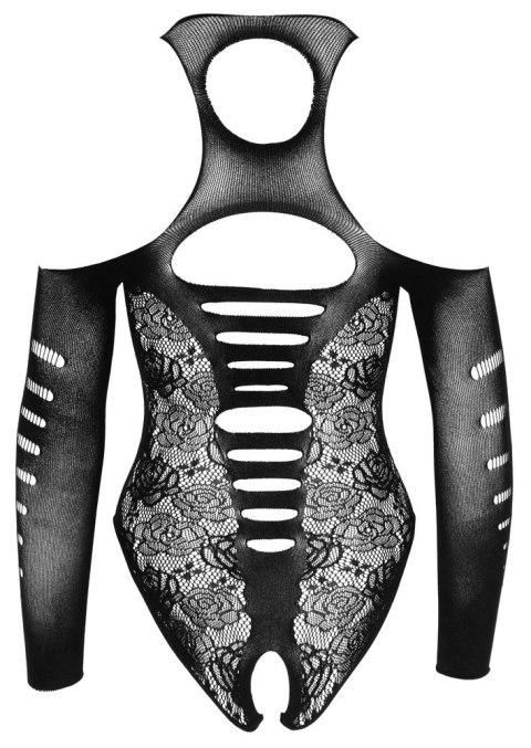 NO:XQSE - Seksowne Czarne Koronkowe Body Z Czerwoną Kokardką S-L NO:XQSE - Seksowne Czarne Koronkowe Body Z Czerwoną Kokardką S-L