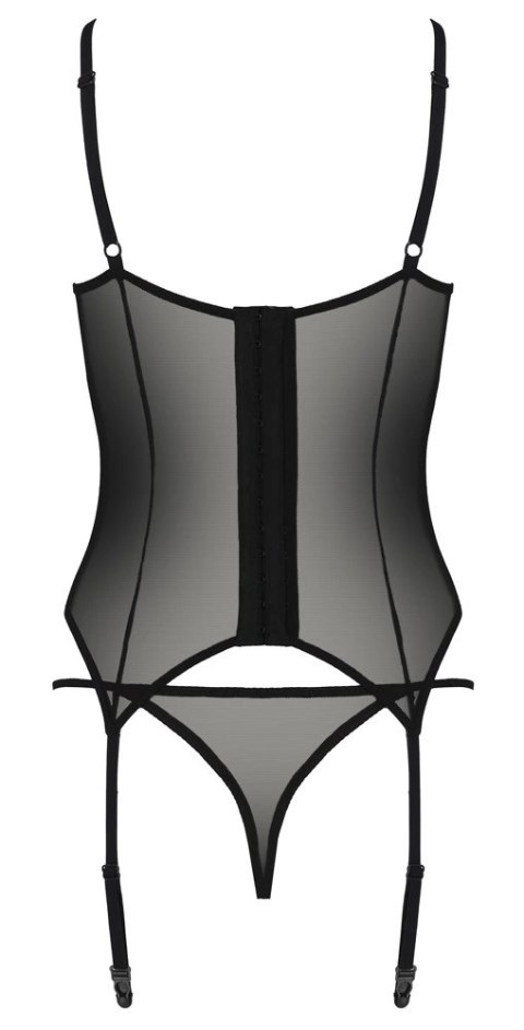 Passion - Seksowna Koszulka Z Paskami Do Pończoch + Stringi Zinnia Corset L/XL Passion - Seksowna Koszulka Z Paskami Do Pończoch + Stringi Zinnia Corset L/XL