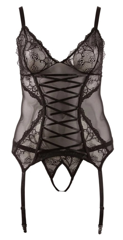 Cottelli CURVES - Seksowna Koszulka Z Koronką + Stringi Bez Kroku 4XL Cottelli CURVES - Seksowna Koszulka Z Koronką + Stringi Bez Kroku 4XL