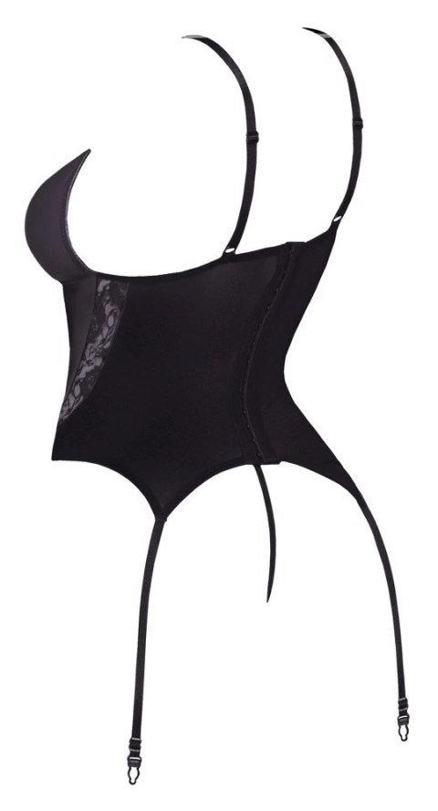 Cottelli LINGERIE - Seksowna Matowa Koszulka Z Paskami i I Delikatną Koronką + Stringi M Cottelli LINGERIE - Seksowna Matowa Koszulka Z Paskami i I Delikatną Koronką + Stringi M