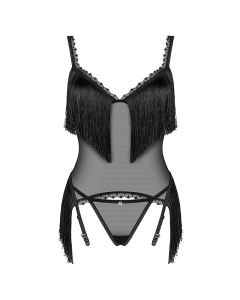 Obsessive - Seksowna Koszulka Z Siateczki Z Frędzlami Sherila I Stringi M/L Obsessive - Seksowna Koszulka Z Siateczki Z Frędzlami Sherila I Stringi M/L