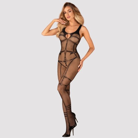 Obsessive - Seksowne Siateczkowe Bodystocking Bez Krocza N123 S-L Obsessive - Seksowne Siateczkowe Bodystocking Bez Krocza N123 S-L