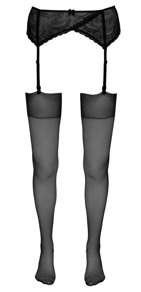Cottelli LEGWEAR - Czarne Jedwabiste Pończochy Do Pasa 5 Cottelli LEGWEAR - Czarne Jedwabiste Pończochy Do Pasa 5