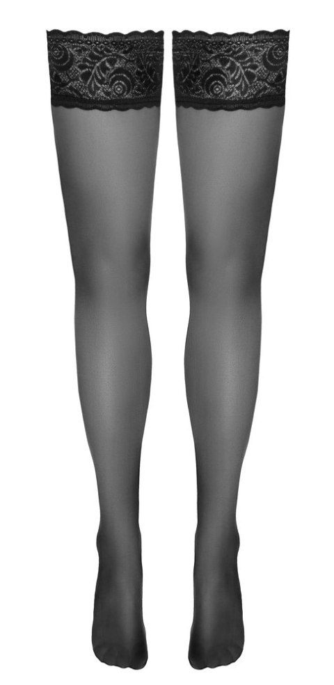 Cottelli LEGWEAR - Eleganckie Czarne Pończochy Z Piękną Koronką 3 Cottelli LEGWEAR - Eleganckie Czarne Pończochy Z Piękną Koronką 3