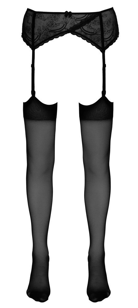 Cottelli LEGWEAR - Klasyczne Czarne Gładkie Pończochy Do Pasa 1 Cottelli LEGWEAR - Klasyczne Czarne Gładkie Pończochy Do Pasa 1
