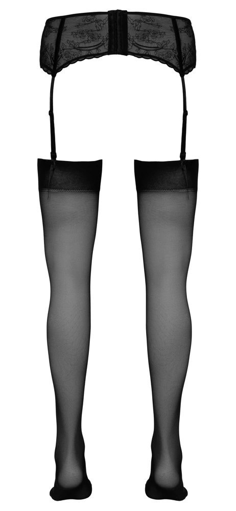 Cottelli LEGWEAR - Klasyczne Czarne Gładkie Pończochy Do Pasa 3 Cottelli LEGWEAR - Klasyczne Czarne Gładkie Pończochy Do Pasa 3