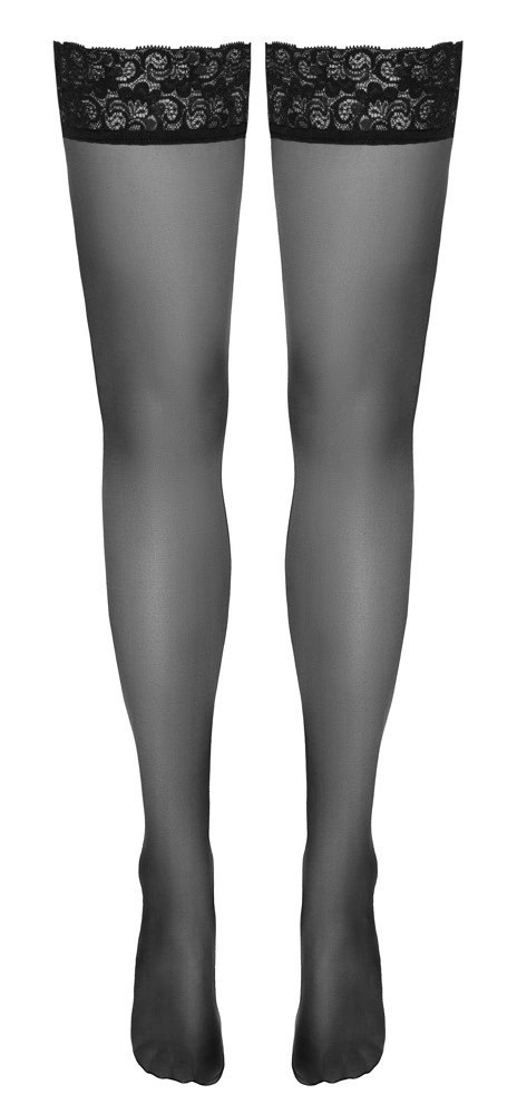 Cottelli LEGWEAR - Klasyczne Gładkie Pończochy Z Elegancką Koronką 5 Cottelli LEGWEAR - Klasyczne Gładkie Pończochy Z Elegancką Koronką 5