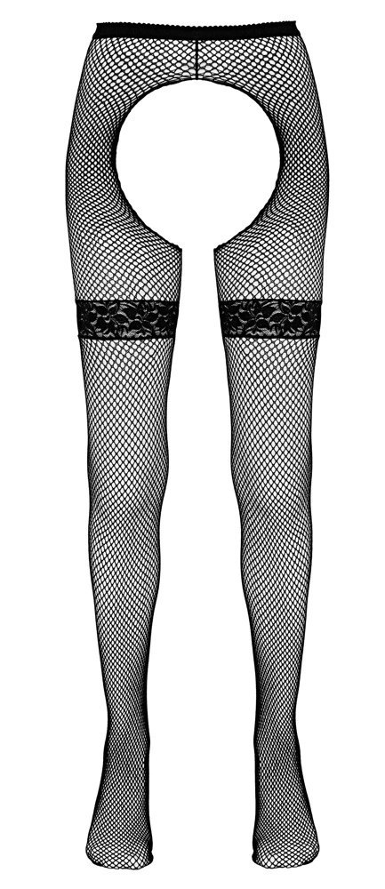Cottelli LEGWEAR - Rajstopy Do Pończoch Kabaretki Czarne M/L Cottelli LEGWEAR - Rajstopy Do Pończoch Kabaretki Czarne M/L