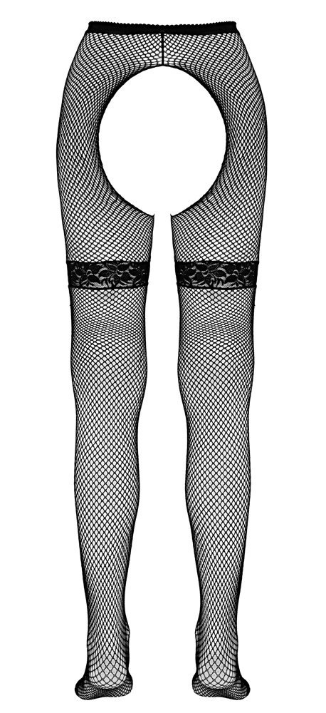 Cottelli LEGWEAR - Rajstopy Do Pończoch Kabaretki Czarne M/L Cottelli LEGWEAR - Rajstopy Do Pończoch Kabaretki Czarne M/L