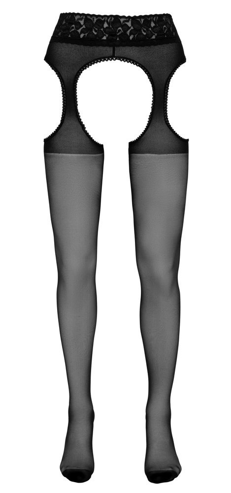 Cottelli LEGWEAR - Rajstopy Do Pończoch Z Koronkowymi Wycięciami 3 Cottelli LEGWEAR - Rajstopy Do Pończoch Z Koronkowymi Wycięciami 3