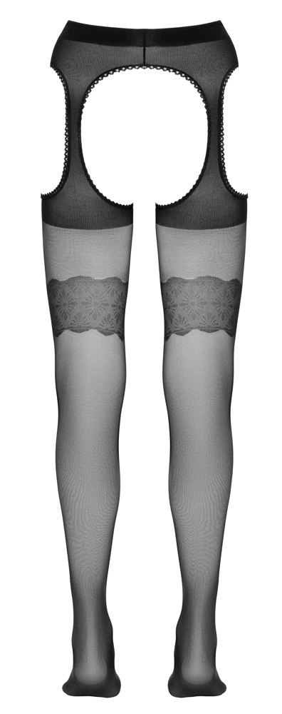 Cottelli LEGWEAR - Rajstopy Do Pończoch Z Wycięciami I Wzorem S Cottelli LEGWEAR - Rajstopy Do Pończoch Z Wycięciami I Wzorem S