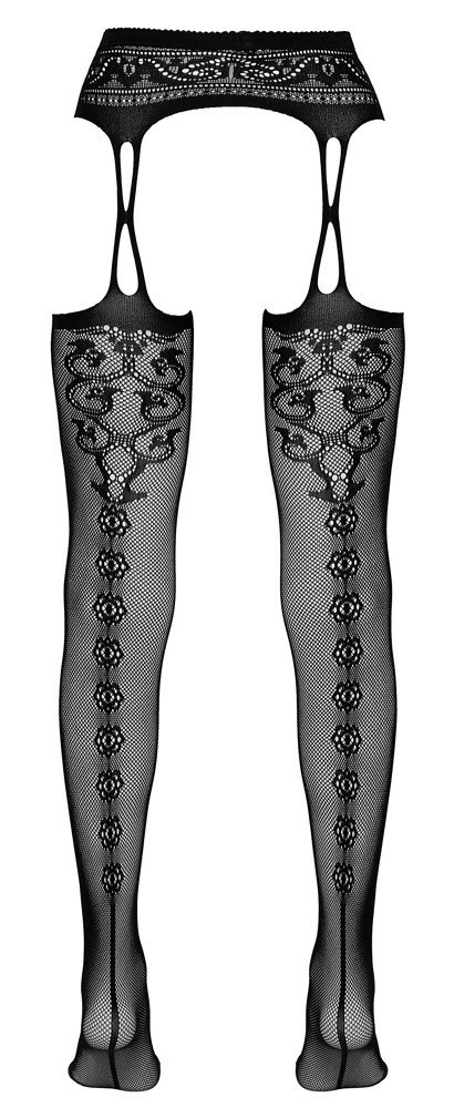 Cottelli LEGWEAR - Rajstopy Z Pasem Do Pończoch Z Otwartym Kroczem S/M Cottelli LEGWEAR - Rajstopy Z Pasem Do Pończoch Z Otwartym Kroczem S/M