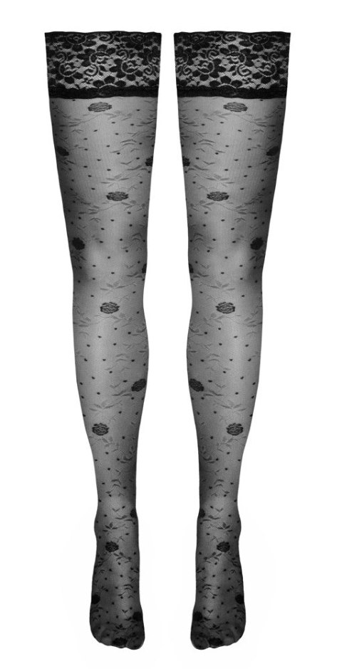 Cottelli LEGWEAR - Seksowne Pończochy Z Koronką I Kwiatowymi Wzorami 5 Cottelli LEGWEAR - Seksowne Pończochy Z Koronką I Kwiatowymi Wzorami 5