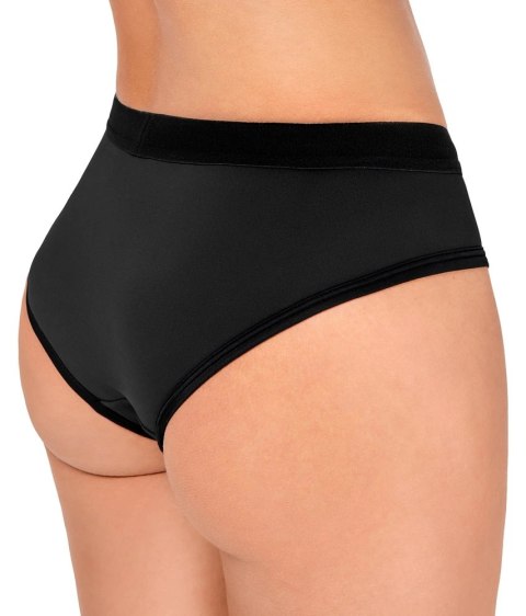 Bad Kitty - Gładkie Czarne Strap-On Z Pierścieniem Na Dildo 2XL Bad Kitty - Gładkie Czarne Strap-On Z Pierścieniem Na Dildo 2XL