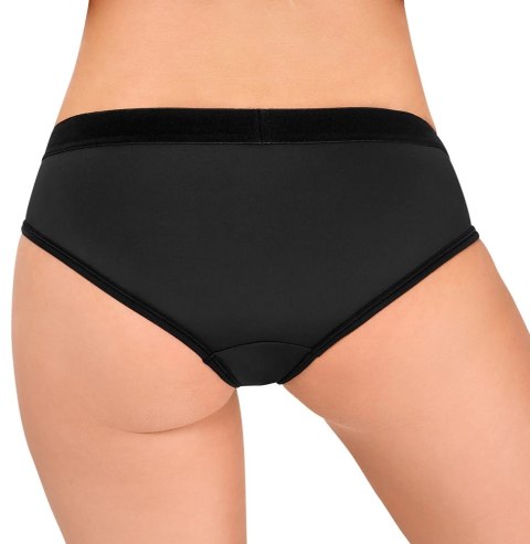 Bad Kitty - Gładkie Czarne Strap-On Z Pierścieniem Na Dildo 2XL Bad Kitty - Gładkie Czarne Strap-On Z Pierścieniem Na Dildo 2XL
