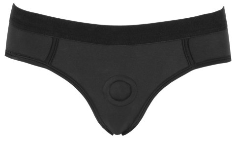 Bad Kitty - Gładkie Czarne Strap-On Z Pierścieniem Na Dildo 2XL Bad Kitty - Gładkie Czarne Strap-On Z Pierścieniem Na Dildo 2XL