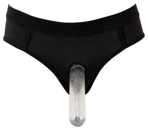 Bad Kitty - Gładkie Czarne Strap-On Z Pierścieniem Na Dildo 2XL Bad Kitty - Gładkie Czarne Strap-On Z Pierścieniem Na Dildo 2XL