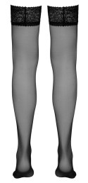 Cottelli Legwear Pończochy Klasyczne Czarna Koronka Samonośne Oeko-Tex