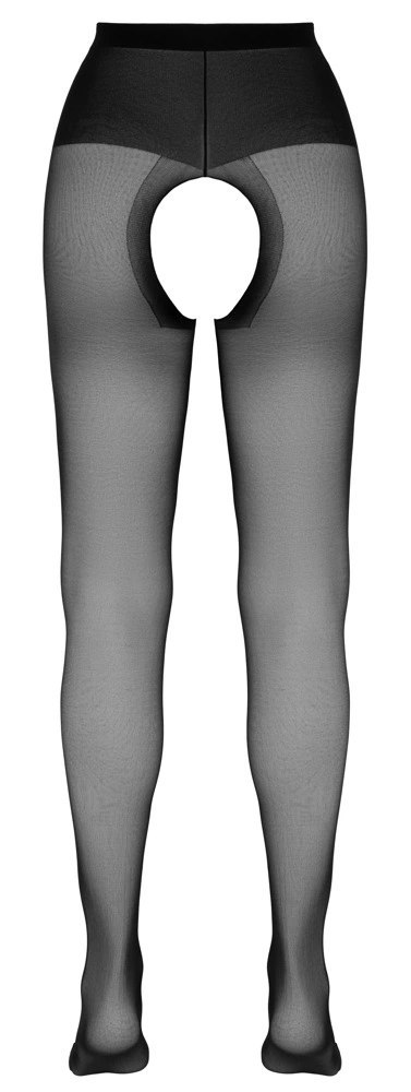Cottelli LEGWEAR - Czarne Rajstopy Z Otwartym Kroczem 2 Cottelli LEGWEAR - Czarne Rajstopy Z Otwartym Kroczem 2