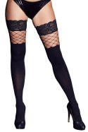 Cottelli LEGWEAR - Pończochy I Pończochy Siatkowe W Jednym Z Koronką M/L