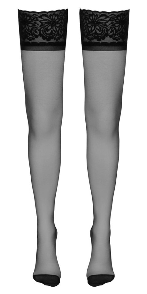 Cottelli LEGWEAR - Pończochy Podtrzymujące Z Ozdobnym Szwem I Koronką 5 Cottelli LEGWEAR - Pończochy Podtrzymujące Z Ozdobnym Szwem I Koronką 5
