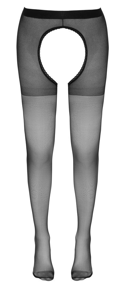 Cottelli LEGWEAR - Seksowne Czarne Rajstopy Całkowicie Bez Krocza L/XL Cottelli LEGWEAR - Seksowne Czarne Rajstopy Całkowicie Bez Krocza L/XL