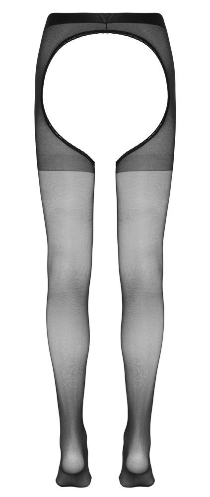 Cottelli LEGWEAR - Seksowne Czarne Rajstopy Całkowicie Bez Krocza S/M Cottelli LEGWEAR - Seksowne Czarne Rajstopy Całkowicie Bez Krocza S/M