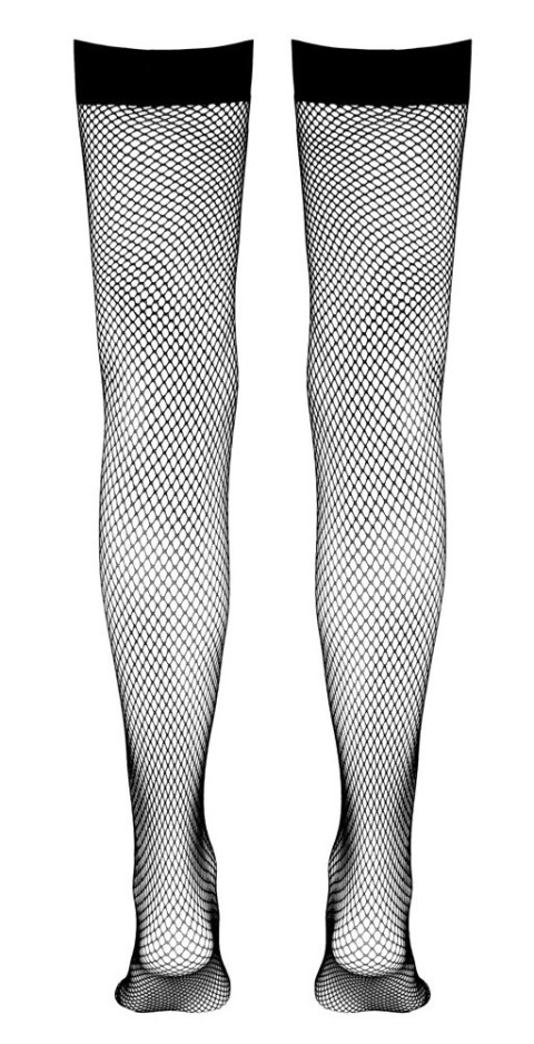 Cottelli LEGWEAR - Seksowne Klasyczne Czarne Pończochy Kabaretki L Cottelli LEGWEAR - Seksowne Klasyczne Czarne Pończochy Kabaretki L