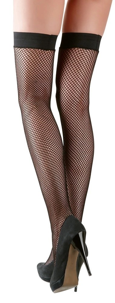 Cottelli LEGWEAR - Seksowne Klasyczne Czarne Pończochy Kabaretki S Cottelli LEGWEAR - Seksowne Klasyczne Czarne Pończochy Kabaretki S