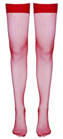 Cottelli LEGWEAR - Seksowne Klasyczne Czerwone Pończochy Kabaretki M