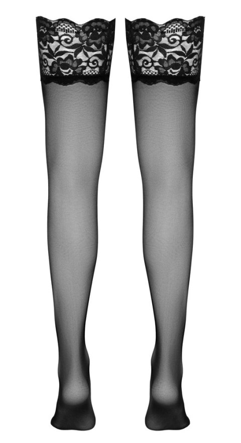 Cottelli LEGWEAR - Seksowne Pończochy Samonośne Z Wysoką Koronką 2 Cottelli LEGWEAR - Seksowne Pończochy Samonośne Z Wysoką Koronką 2