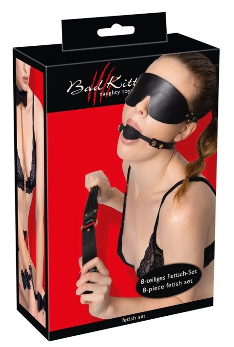Bad Kitty - 7-Częściowy Zestaw BDSM Czarno-Złoty Bad Kitty - 7-Częściowy Zestaw BDSM Czarno-Złoty