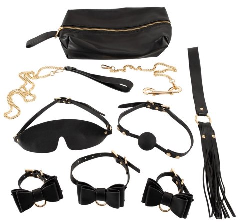 Bad Kitty - 7-Częściowy Zestaw BDSM Czarno-Złoty Bad Kitty - 7-Częściowy Zestaw BDSM Czarno-Złoty