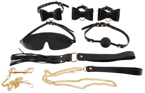 Bad Kitty - 7-Częściowy Zestaw BDSM Czarno-Złoty Bad Kitty - 7-Częściowy Zestaw BDSM Czarno-Złoty