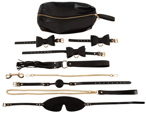 Bad Kitty - 7-Częściowy Zestaw BDSM Czarno-Złoty Bad Kitty - 7-Częściowy Zestaw BDSM Czarno-Złoty