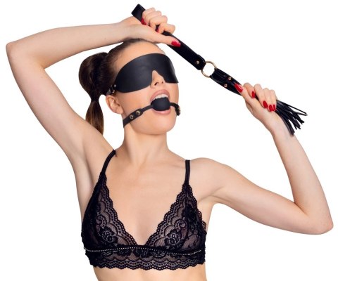 Bad Kitty - 7-Częściowy Zestaw BDSM Czarno-Złoty Bad Kitty - 7-Częściowy Zestaw BDSM Czarno-Złoty