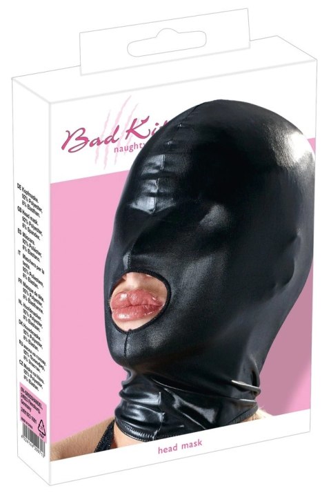 Bad Kitty - Czarna Maska Z Otworem Na Usta Bad Kitty - Czarna Maska Z Otworem Na Usta