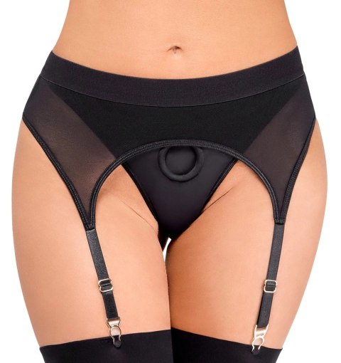 Bad Kitty - Czarne Stringi Z Pasem Do Pończoch L Bad Kitty - Czarne Stringi Z Pasem Do Pończoch L