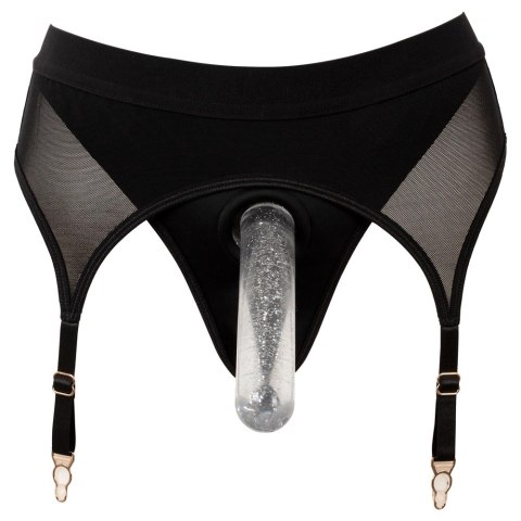 Bad Kitty - Czarne Stringi Z Pasem Do Pończoch M Bad Kitty - Czarne Stringi Z Pasem Do Pończoch M