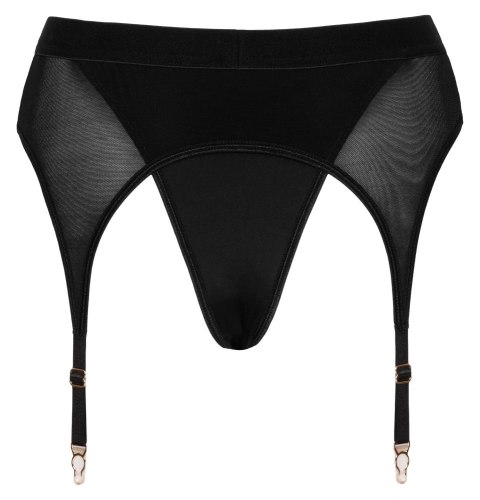 Bad Kitty - Czarne Stringi Z Pasem Do Pończoch M Bad Kitty - Czarne Stringi Z Pasem Do Pończoch M